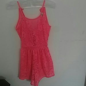 Girl's Lace Romper